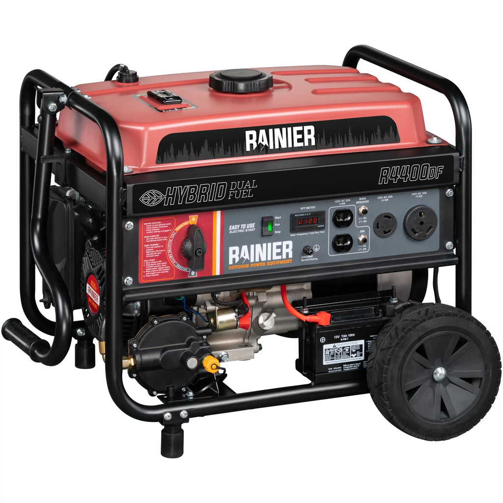 4400 Watt Dual Fuel Portable Generator with Electric Start L3418