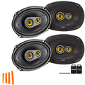 6x9-Inch 3-Way Speakers, 4-Ohm (2 Pairs) A61697