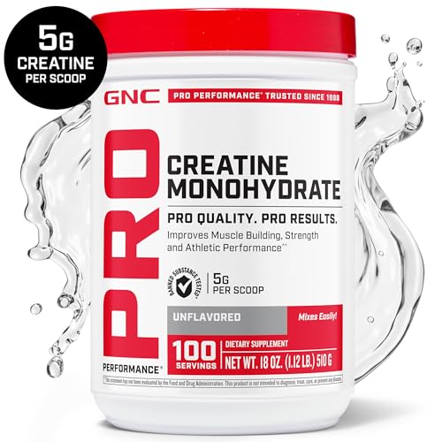 Creatine Monohydrate Powder, 5g Creatine Per Serving, 50 Servings H6538