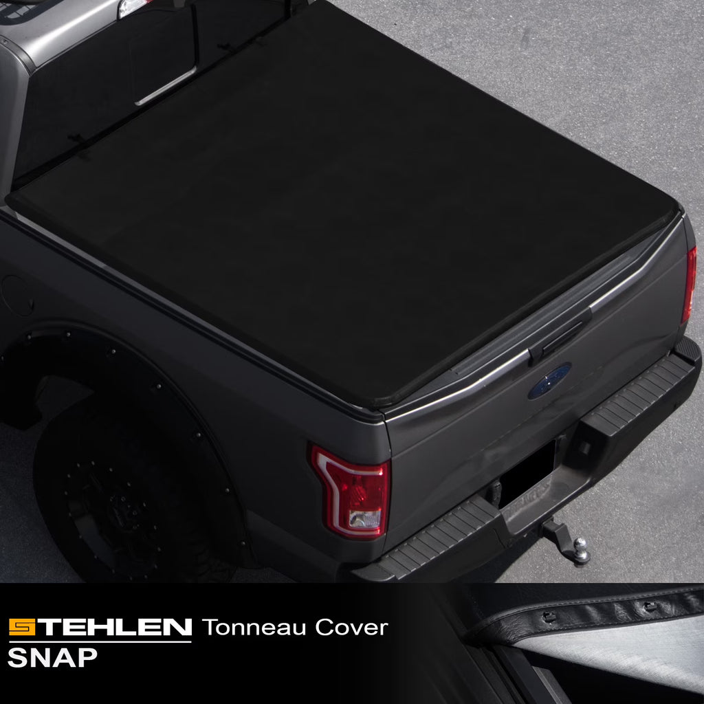 Black Hidden Snap Tonneau Cover for 6.5 Feet Bed C246