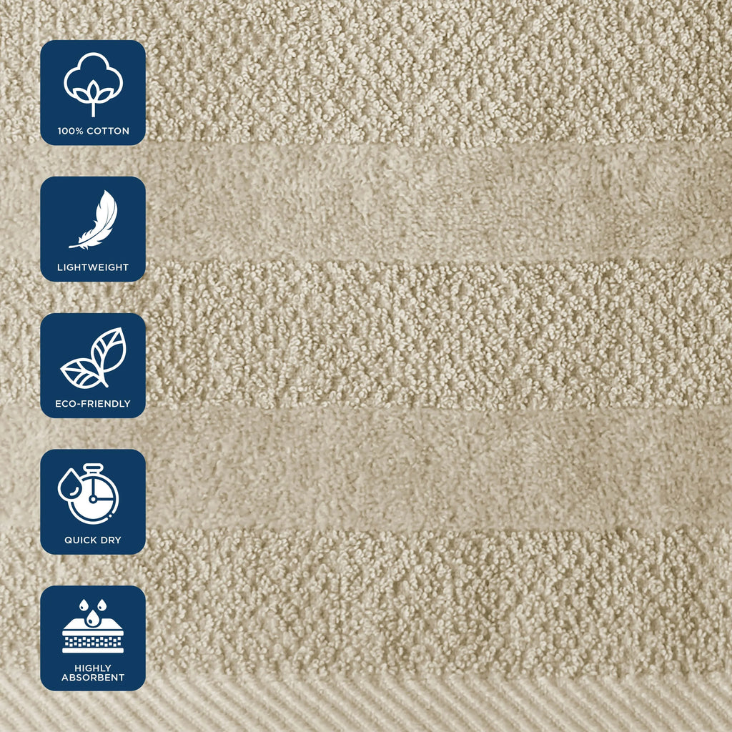 6-Piece 100% Cotton Towel Set O691