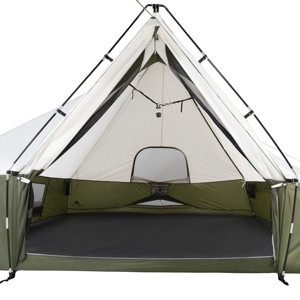 8 Person Camping Tent with Covered Entrance F6511