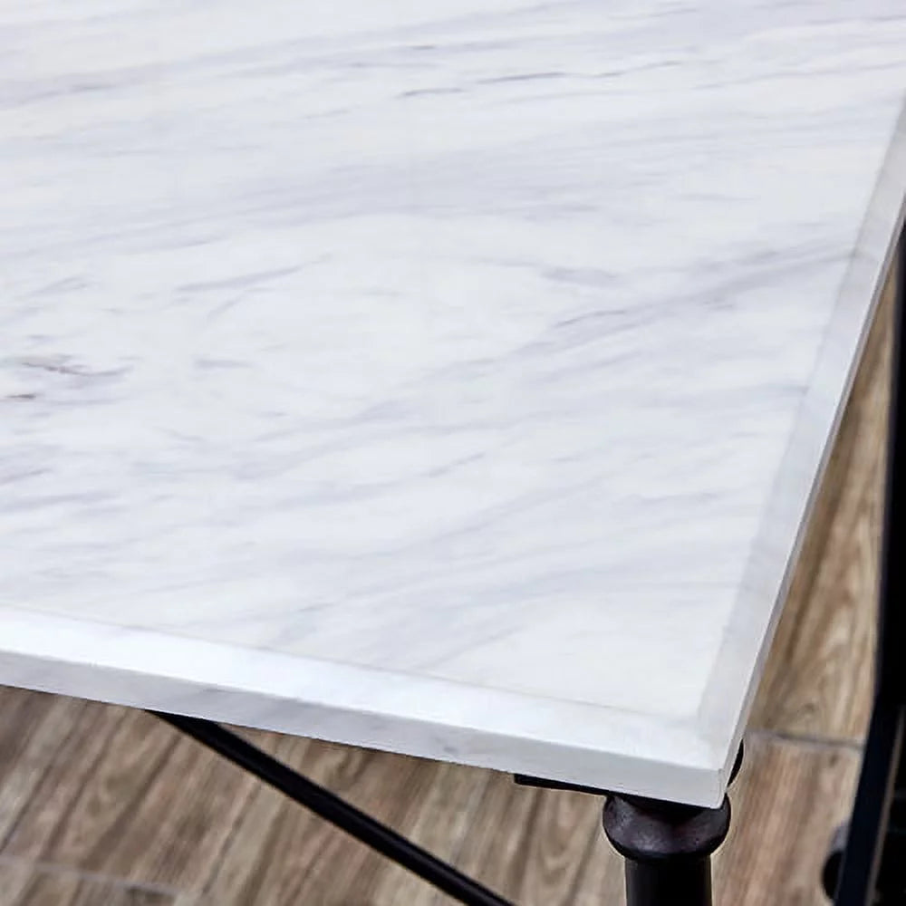 Faux Stone Rolling Kitchen Island L9090
