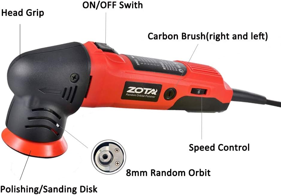 3 inch Dual Action Polisher with 13.1 feet Cord K479009