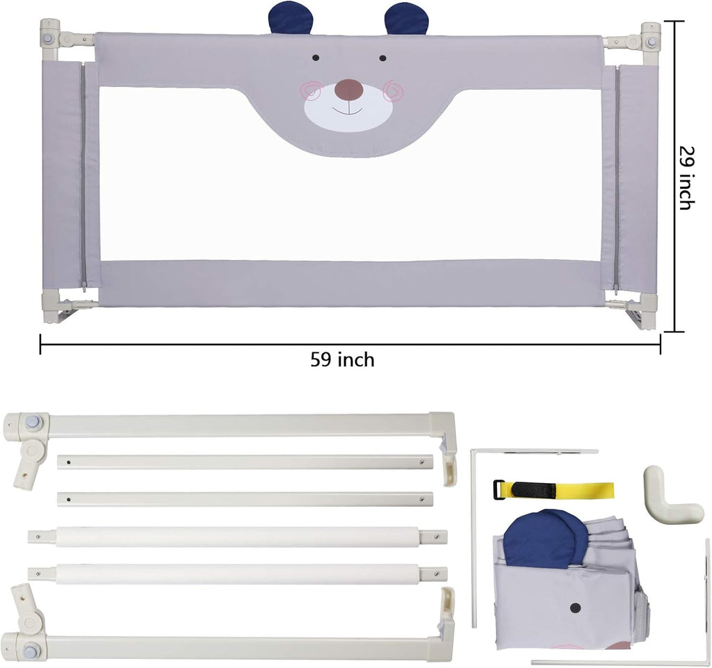 Collapsible Toddler Bed Rail for Queen Size Bed Z2281