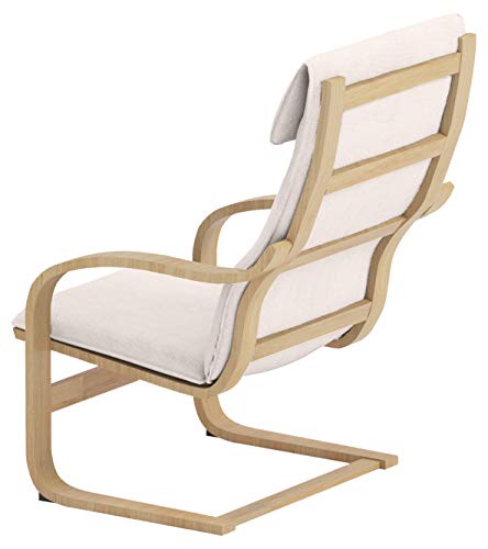 Polyester Flax Beige Poang Armchair Slipcover K39991