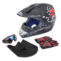 Black Open Face Off-road Motorcycle Helmet B5459