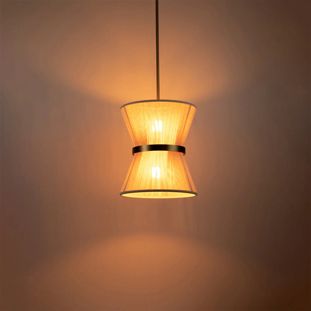 2-Light Single Drum Chandelier L4779