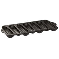 Black Pre-Seasoned Cast Iron Cornbread Baking Tray U53358