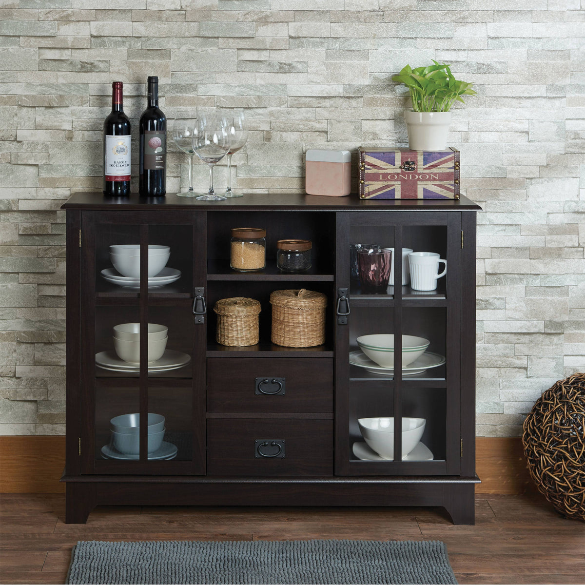 Espresso Console Table C51454