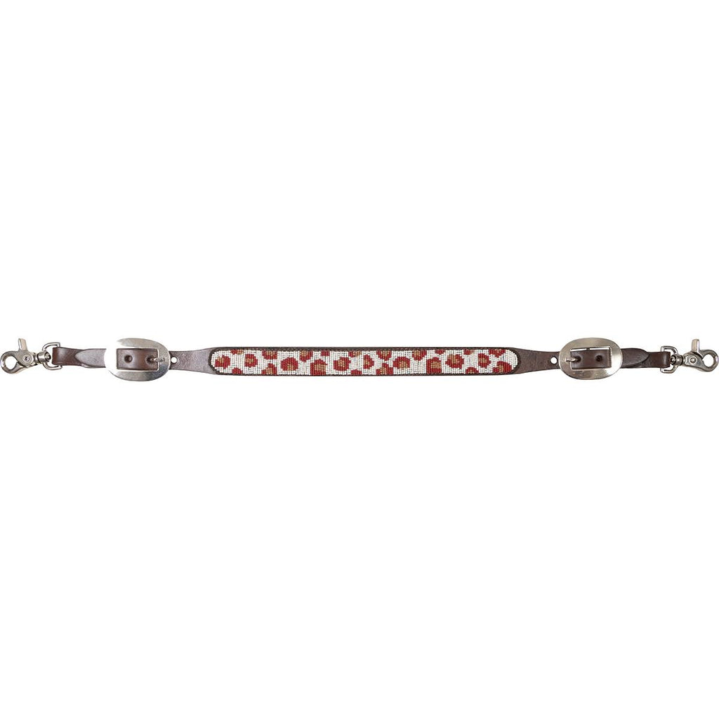 Brown Cheetah Beaded Wither Strap Q674