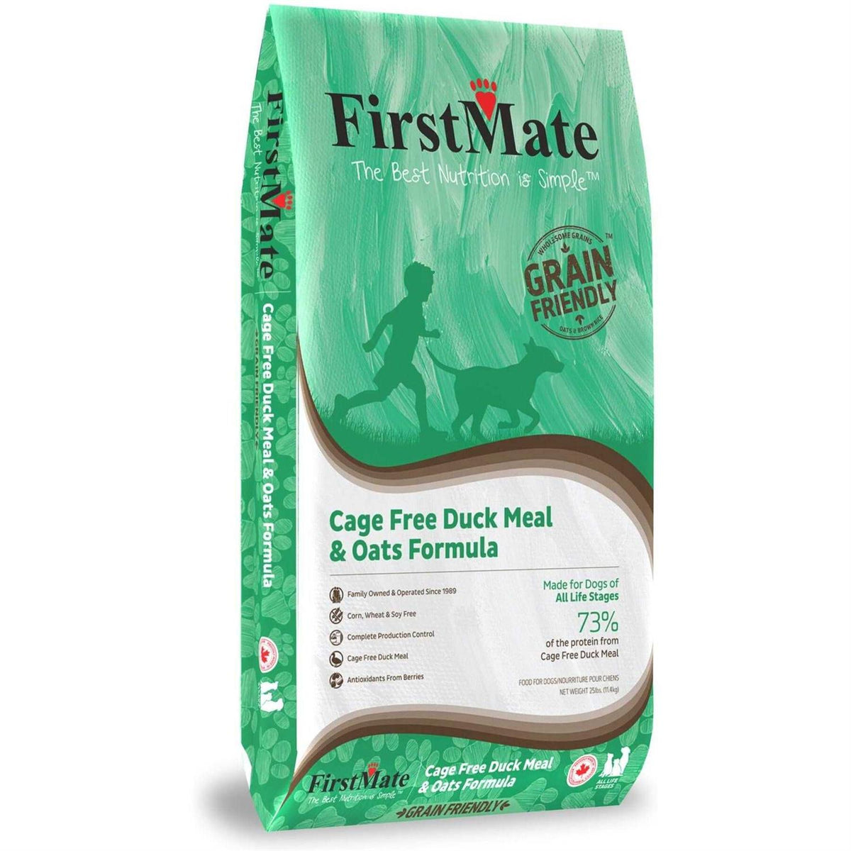 Grain Friendly Cage Free Duck & Oats Dry Dog Food X2074