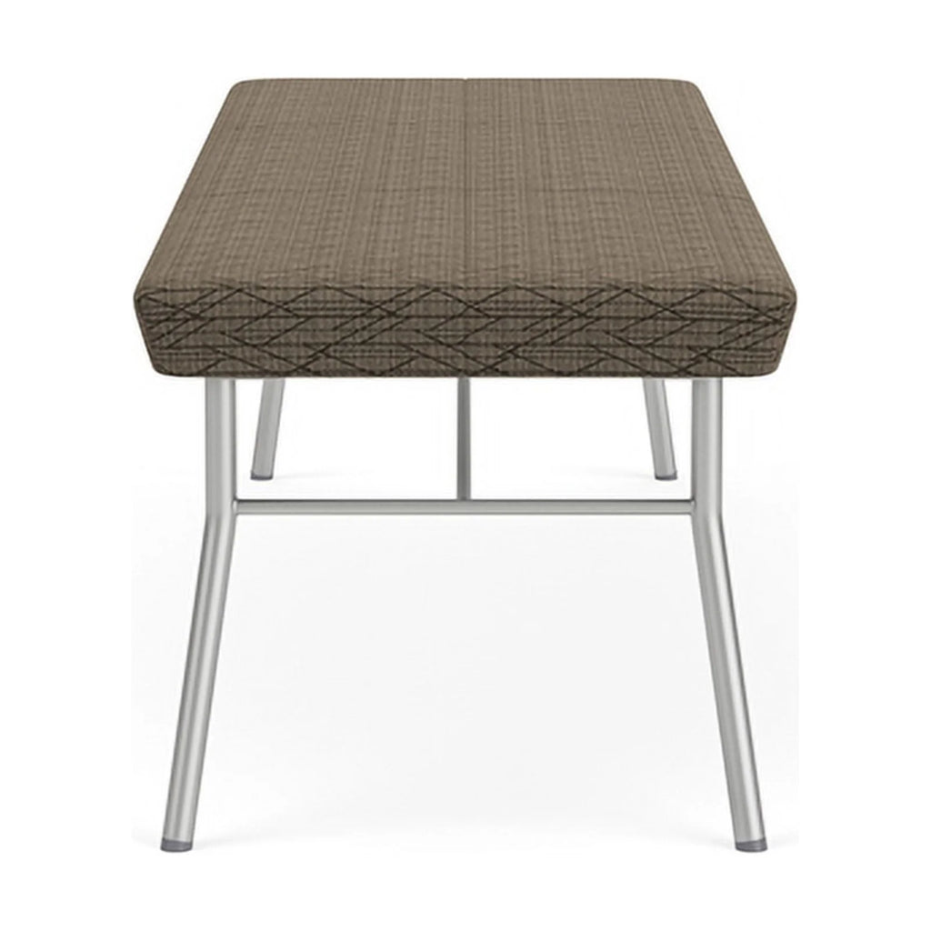 Brown 3-Seat Fabric Reception Bench C222