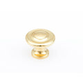 1-1/4 inch Polished Brass Mushroom Cabinet Knobs X3890