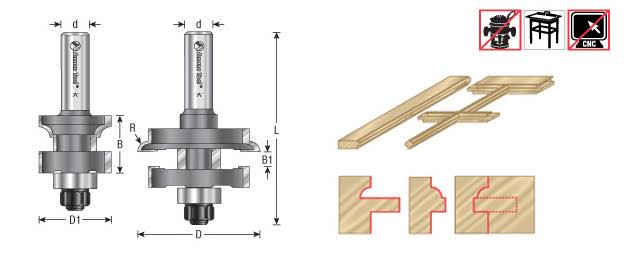 Carbide Tipped Divided Light Door D729