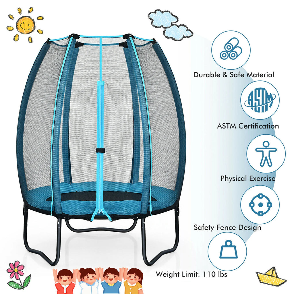 4ft Kids Trampoline with Enclosure Net N9918