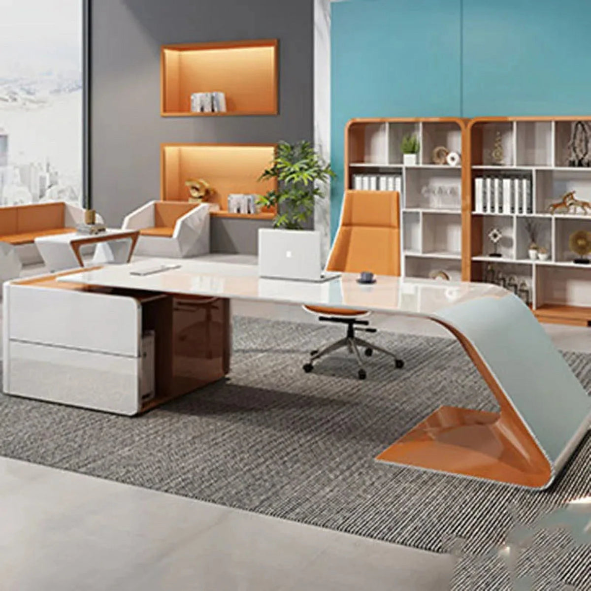 Executive Office Desk with Laptop Stand G449