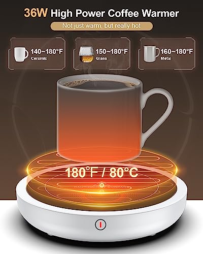 Black 50W Coffee Cup Warmer with 3 Temperature Settings J69710