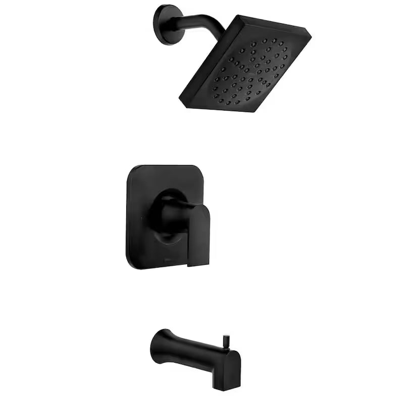 Single-Handle Tub and Shower Faucet in Matte Black Y72907