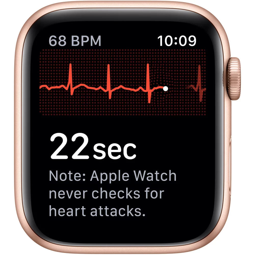 Apple Watch Series 5 GPS 44mm Gold Aluminum Case Pink Sport Band O1949