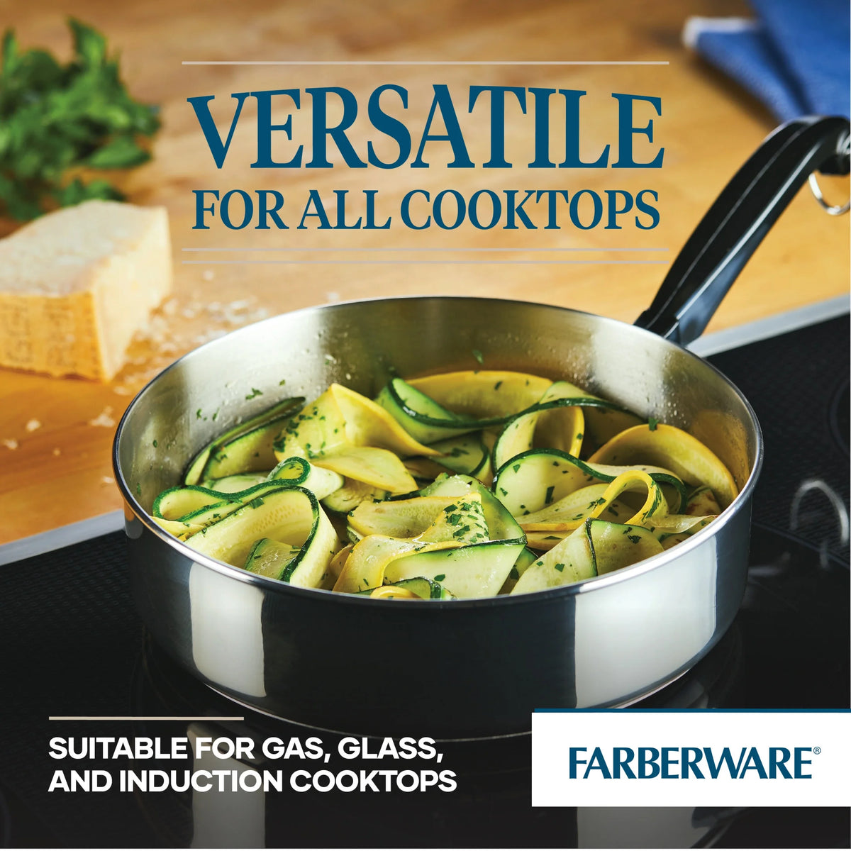 2.75 Quart Stainless Steel Saute Pan with Lid Z58133