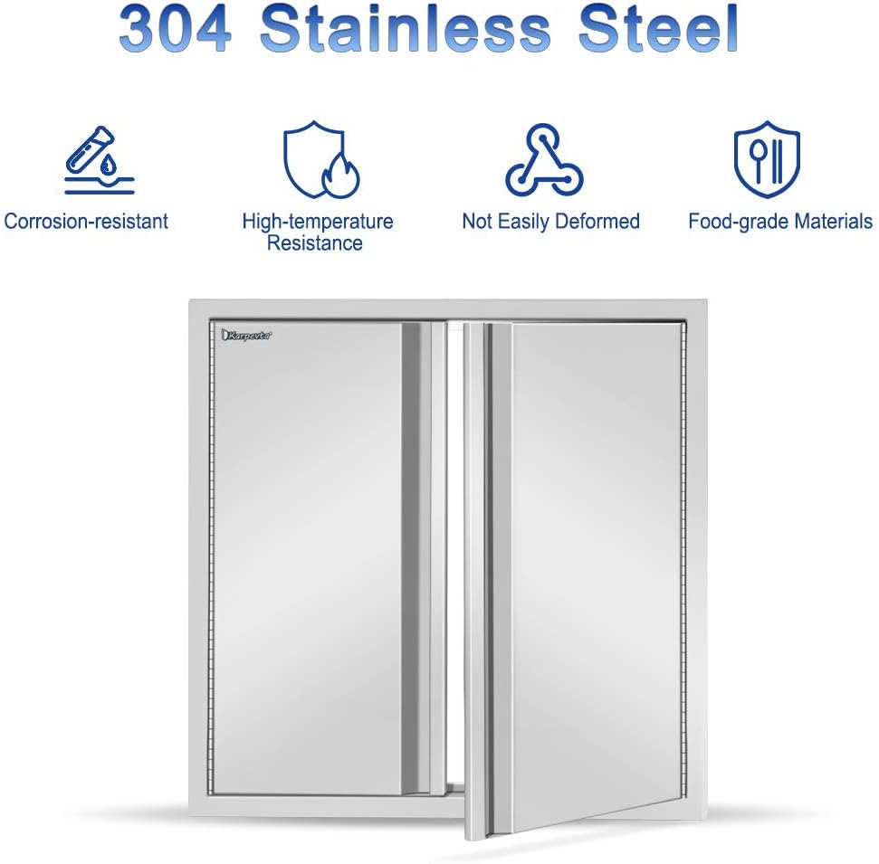 42 W X 21 H Stainless Steel Outdoor Kitchen Door U159703