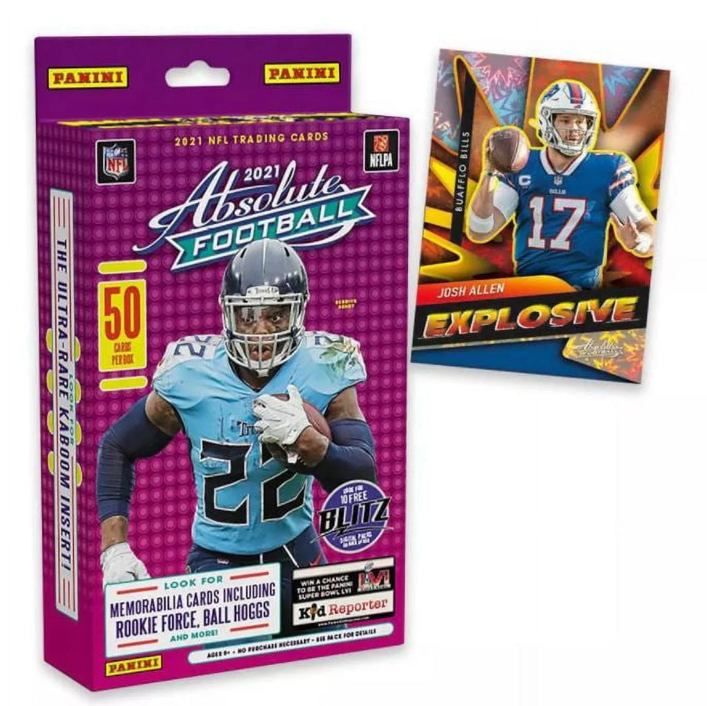 NFL Absolute Football Trading Card Hanger Box 50 Cards E126