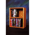 Solid Oak DVD-VHS Cabinet U2958