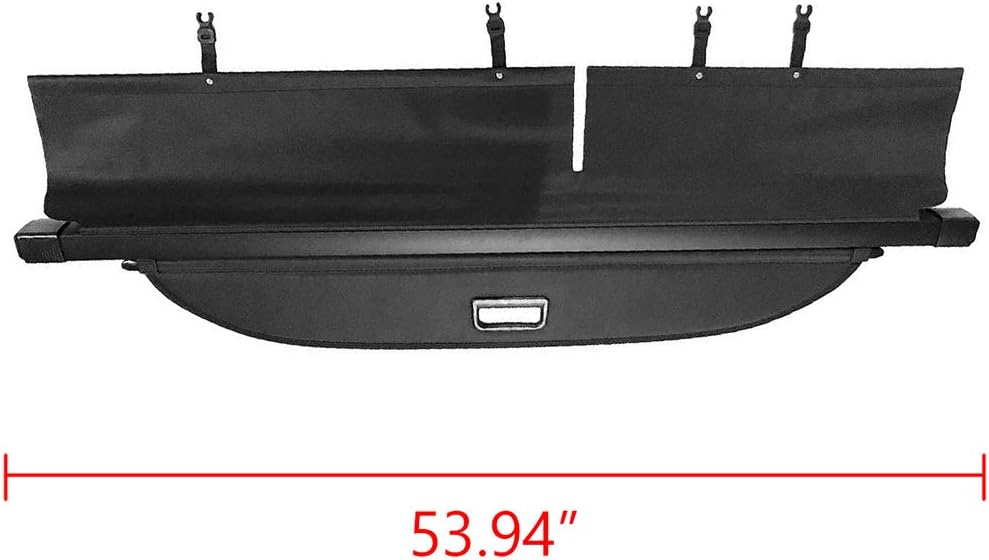 Black Retractable Trunk Shade J772