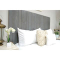 King Gray Solid Wood Panel Headboard X3873