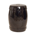 Black Large Drum Stool I78531