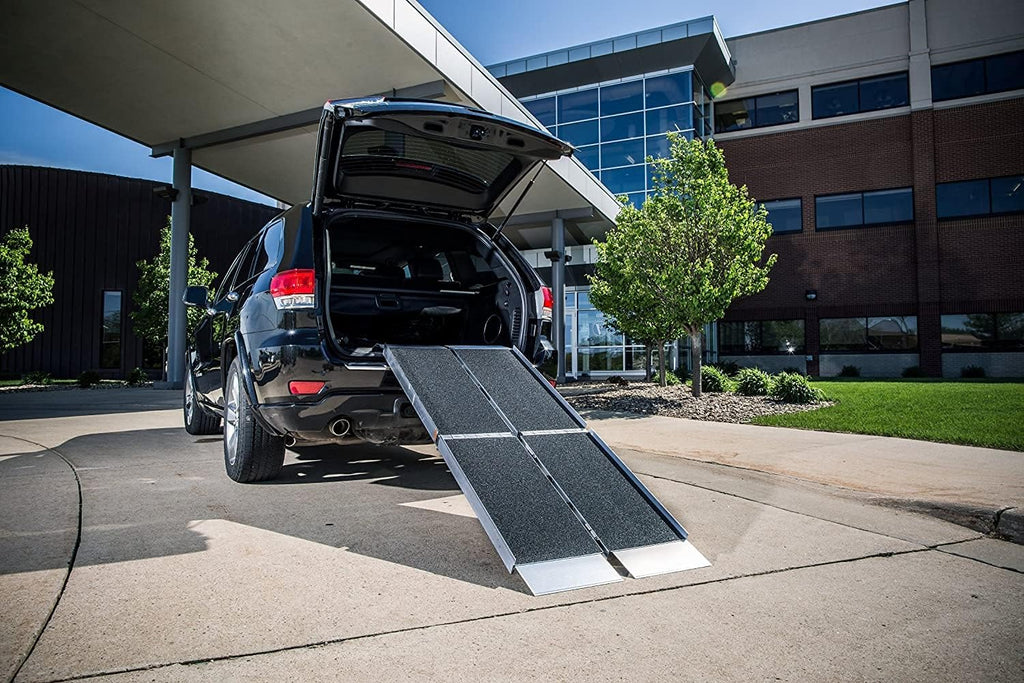Suitcase Trifold Portable Ramp with Slip-Resistant Surface, 8 Foot Y2727
