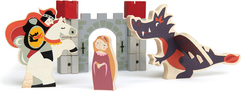 Wooden Medieval Castle Set for Toddlers, Pack of 2 X236198