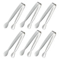 6PCS 4.25Inch Stainless Steel Small Tongs Y8130