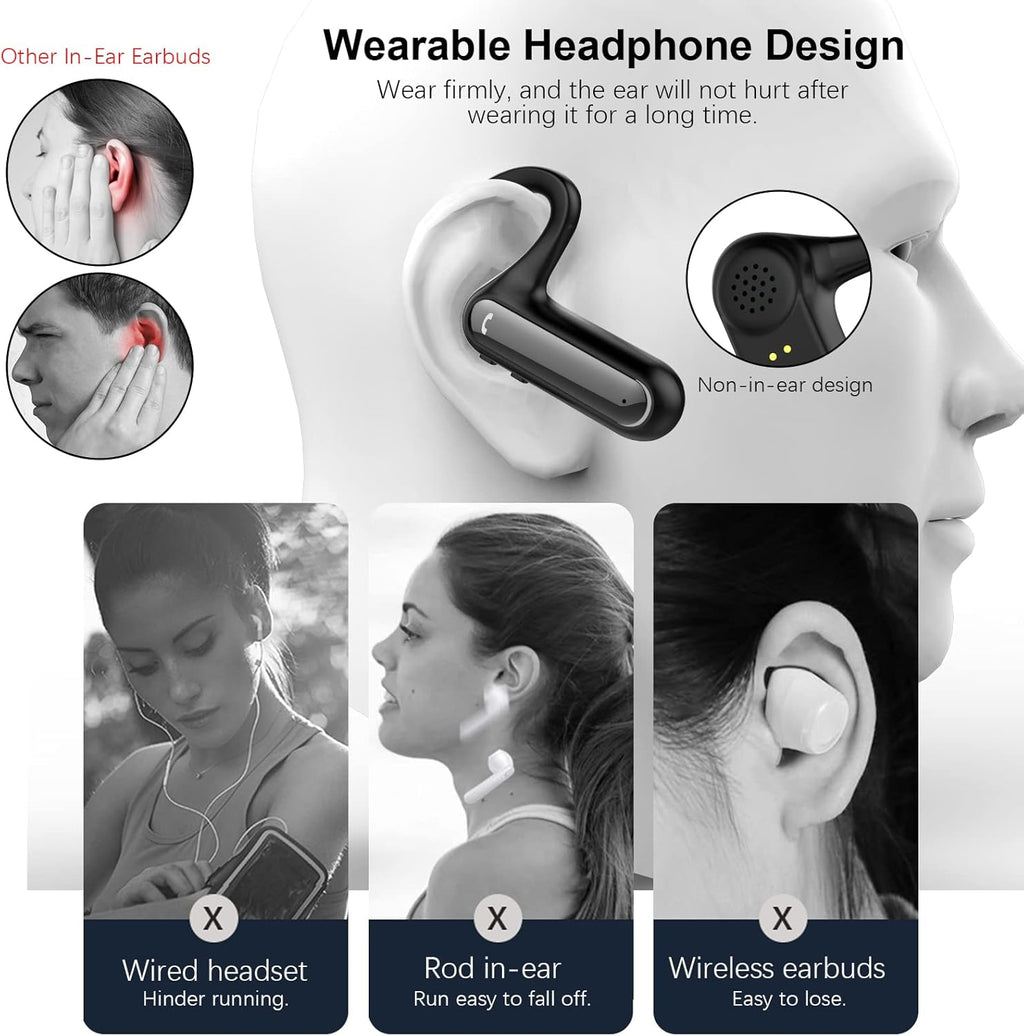Open Ear Wireless Earbuds with Earhooks and Charging Case S219