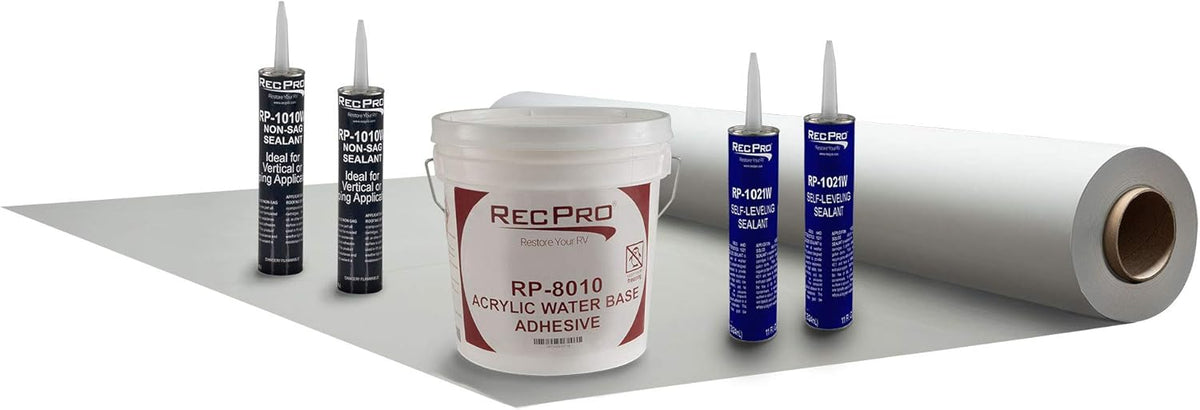 4.5' Wide RV Rubber Roof Kit 16ft Y999