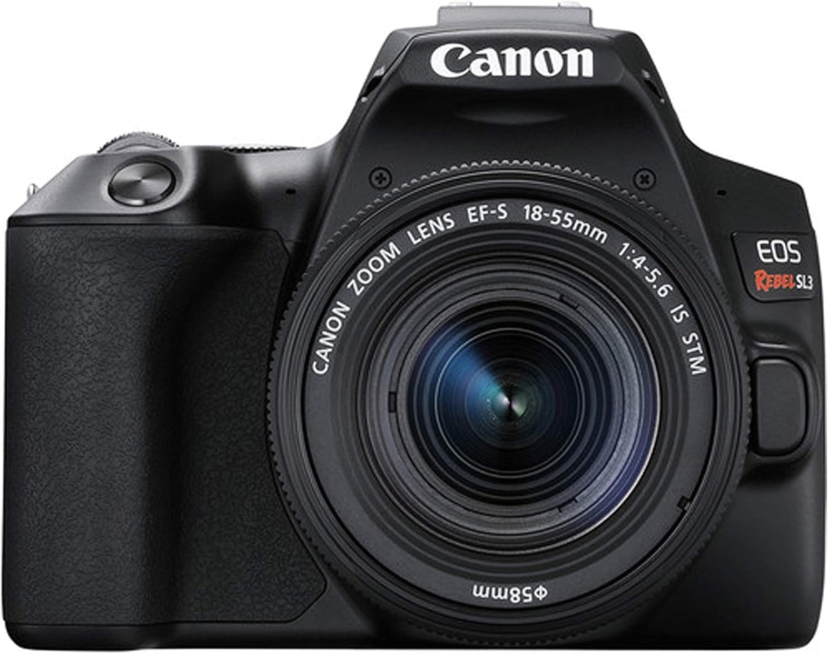 DSLR Camera with 18-55mm and 55-250mm and 420-800mm Lenses 64GB Memory Case Tripod Flash Remote 38pc Bundle E23049