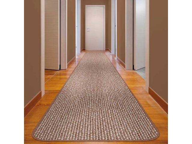Praline Brown Skid-Resistant Carpet Runner Z941