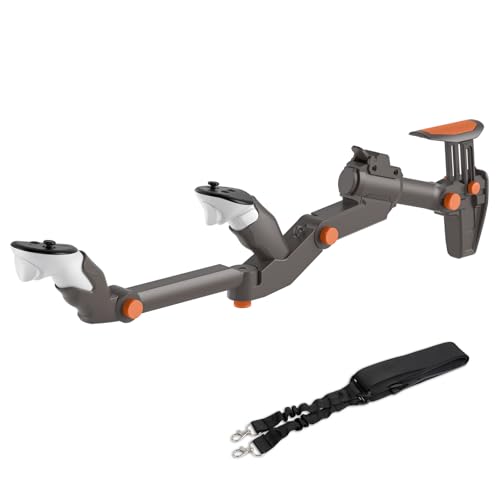 Adjustable Gunstock for Meta Quest 2 Quest 3 Quest 3S Quest Pro with Quick Magnetic Attachment Cheek Pad (Gunmetal Gray) L406