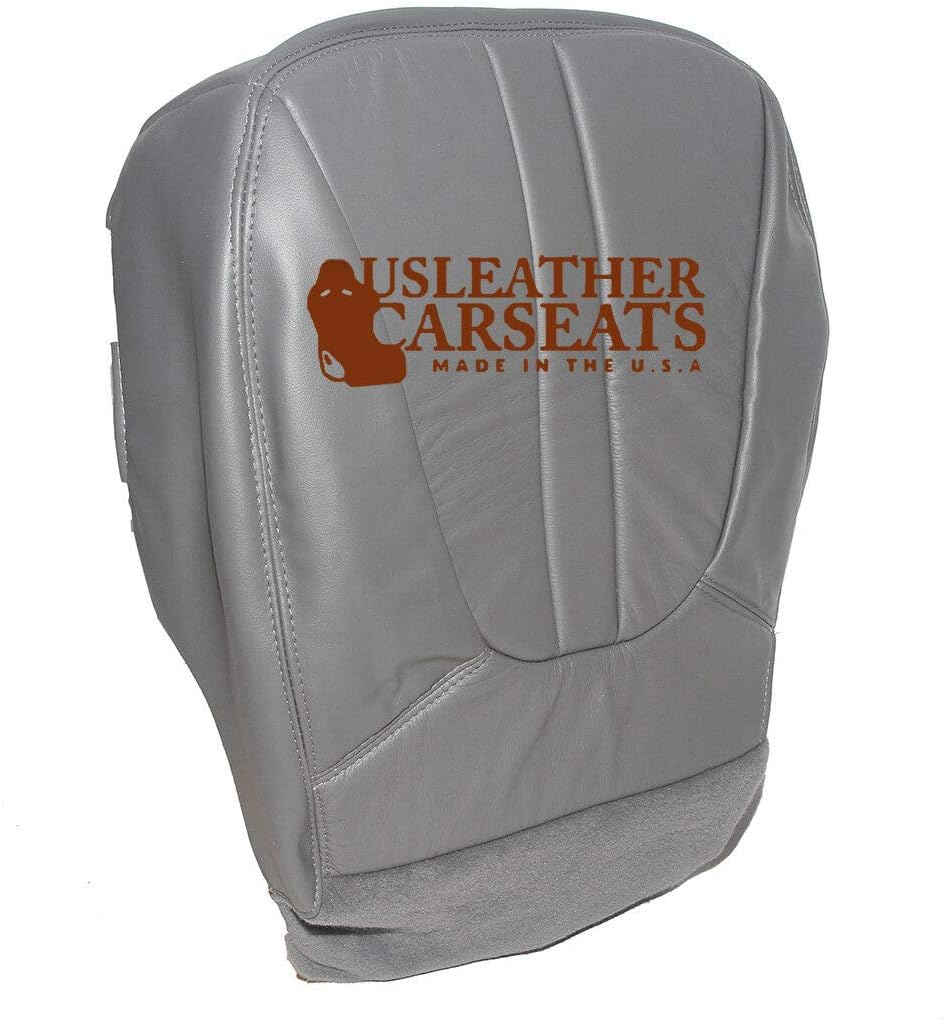 Gray Leather Driver Bottom Seat Cover M1180