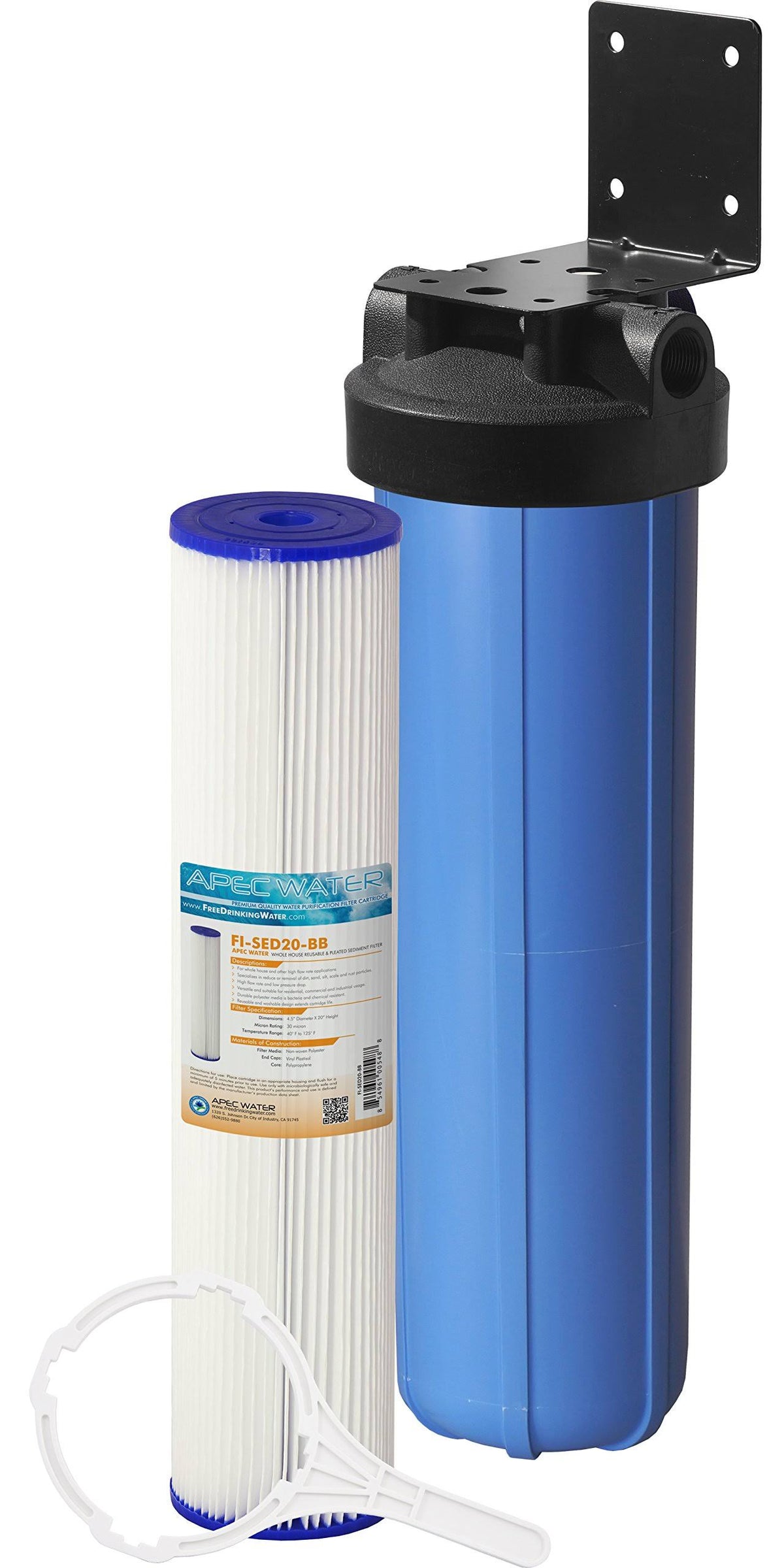 Blue Pleated Sediment Water Filtration System E2656