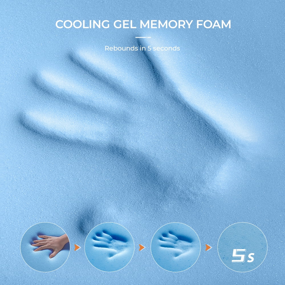 Queen Size Gel Memory Foam Mattress V724590