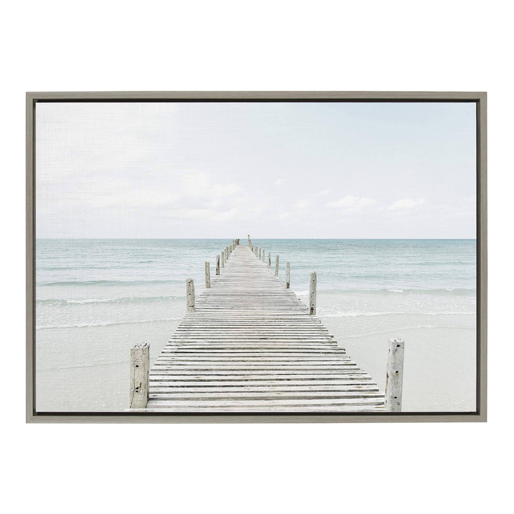 Gray Wooden Framed Canvas V883900
