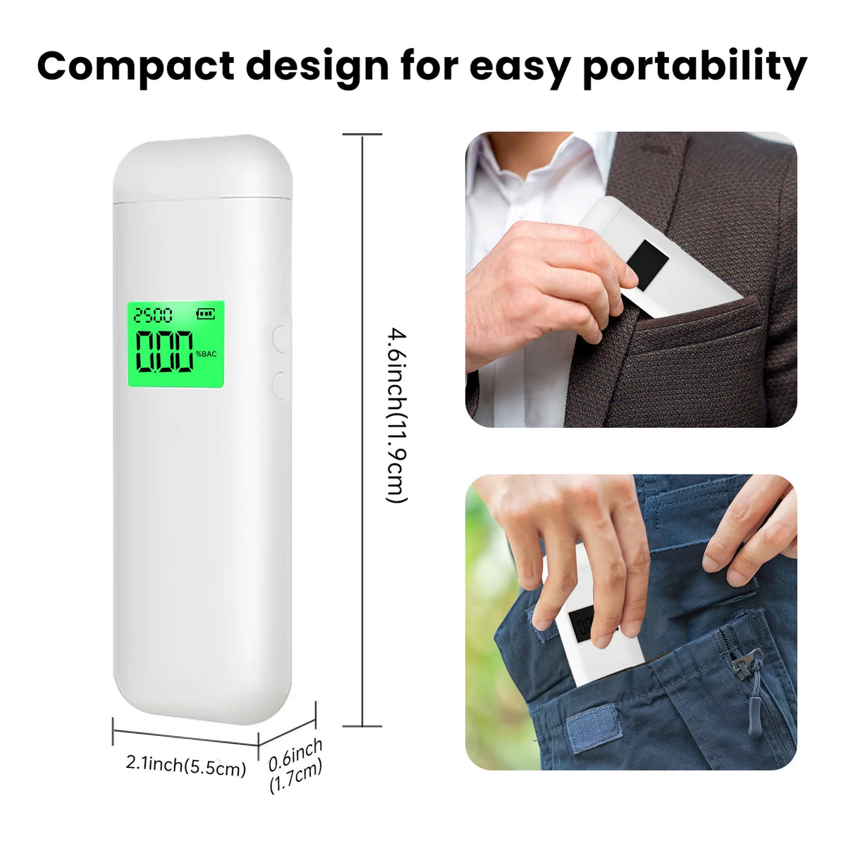 Type-C Tester LCD Display Portable Rechargeable J797285