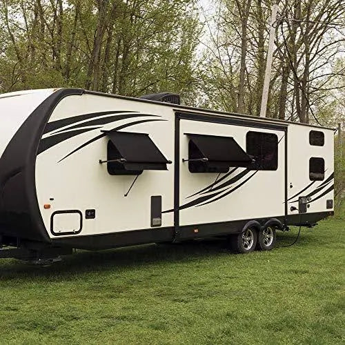 Black RV Window Awning E947795