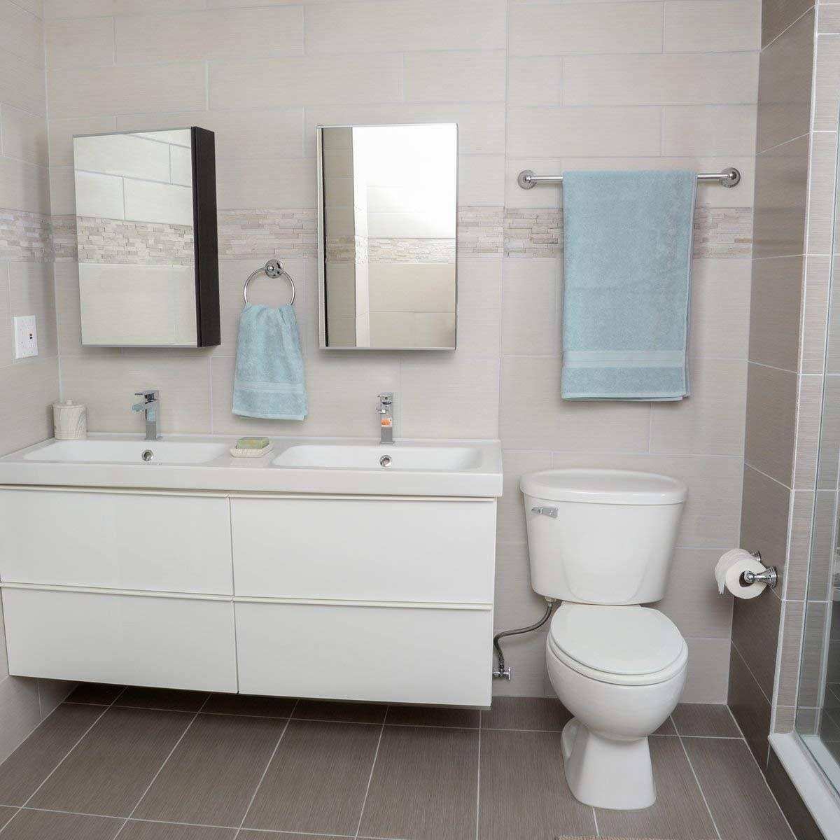 Polished Chrome 3 Piece Bathroom Hardware Set G8252
