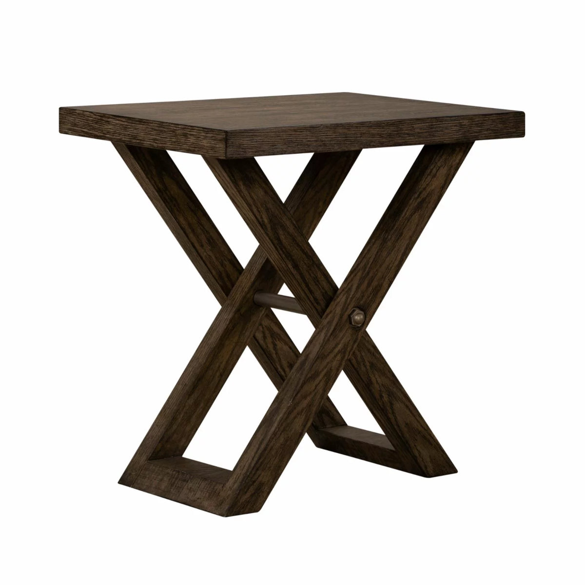 Russet Brown Chairside Table G481