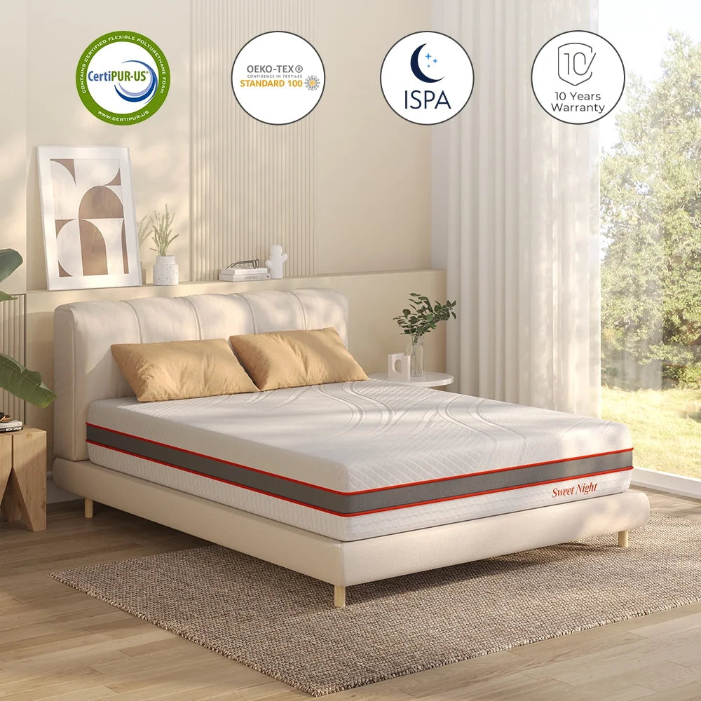 Queen Size Gel Memory Foam Mattress V724590