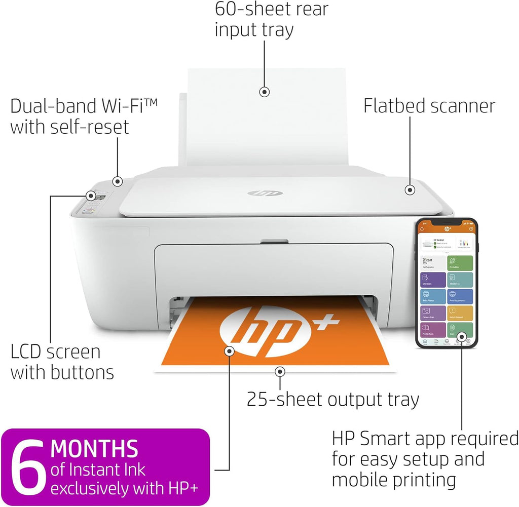 White Wireless All-in-One Color Inkjet Printer S84216