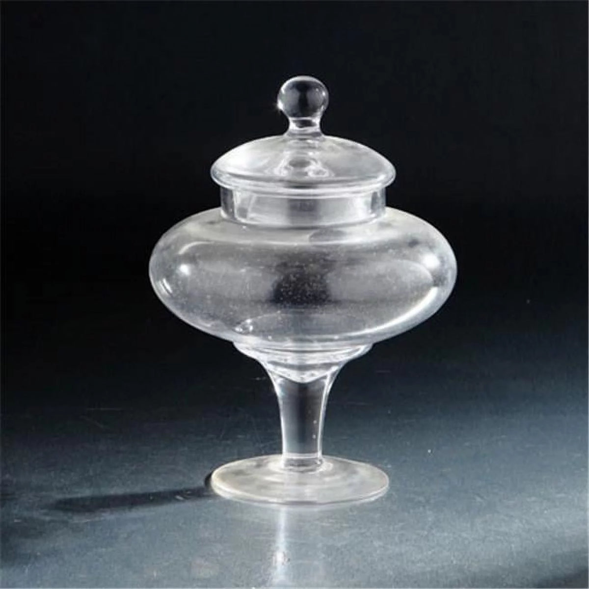9.5 x 8 in. Clear Apothecary Glass Jar with Lid E12777